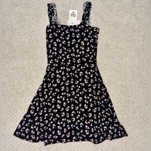Billabong black floral dress